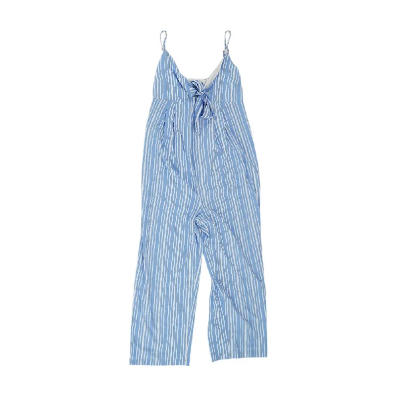 Blue Striped Jumpsuit
