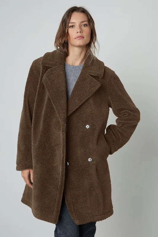 CHRISTINE FAUX SHERPA COAT Spring sweaters