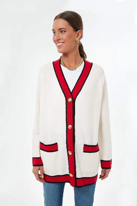 Ivory Lauren Cardigan Warmest sweaters for extreme cold