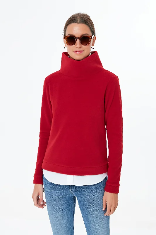 Exclusive Rhythmic Red Park Slope Cotton sweaters