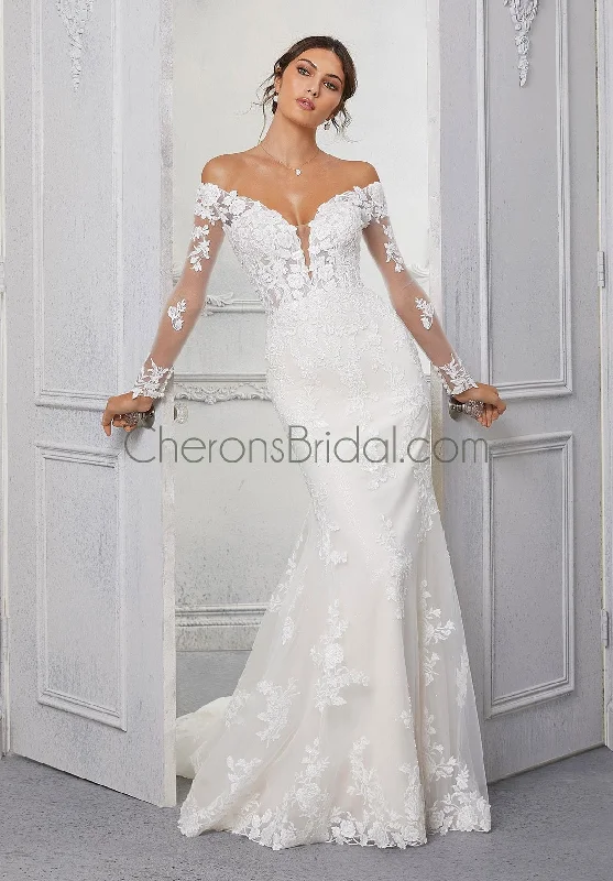 Blu - 5924 - Cindy - Cheron's Bridal, Wedding Gown Chic Wedding Gown