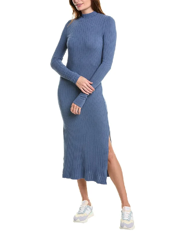 Bella Dahl Mock Neck Midi Knit Dress Designer midi dresses