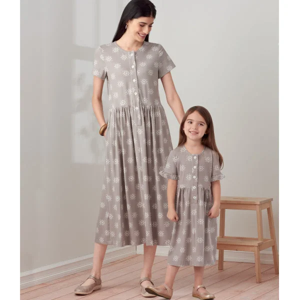 Simplicity Women's/Child's Dresses S9277 Women's trendy midi dresses sale