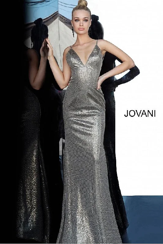 Jovani 2811 Backless Metallic Prom Long Dress Fashion Nova maxi dresses