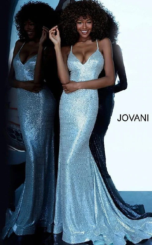 Jovani 00592 Prom Long Bridesmaid Metallic Dress Trendy maxi dresses under $50