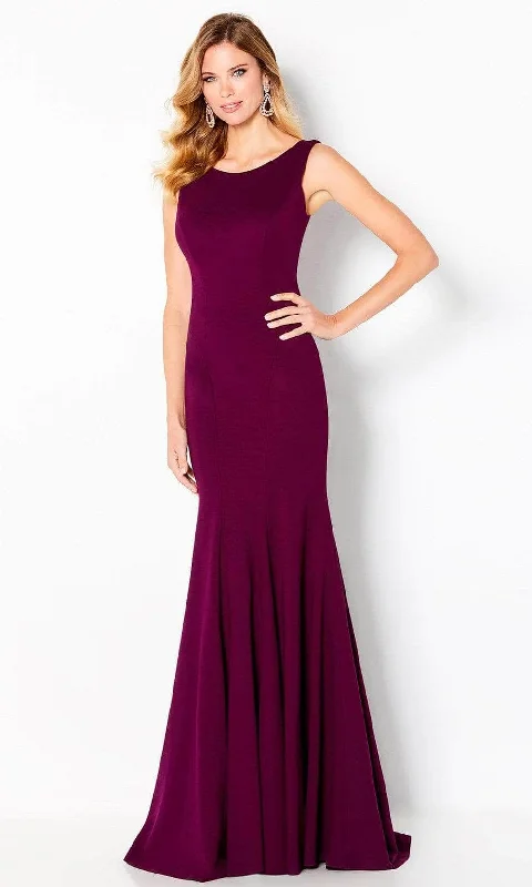 Cameron Blake - Scoop Neck Trumpet Evening Gown 220635 Forever 21 party dresses