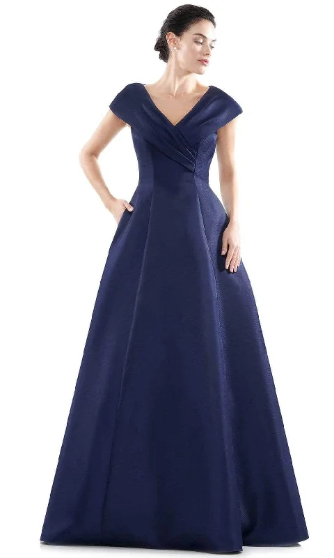 Marsoni by Colors - Surplice A-line Evening Gown MV1085 Best party dresses for formal events