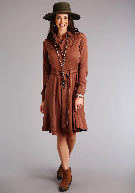 Women's Stetson Tabaco Tinsel Western Dress Stylish unclassified dresses