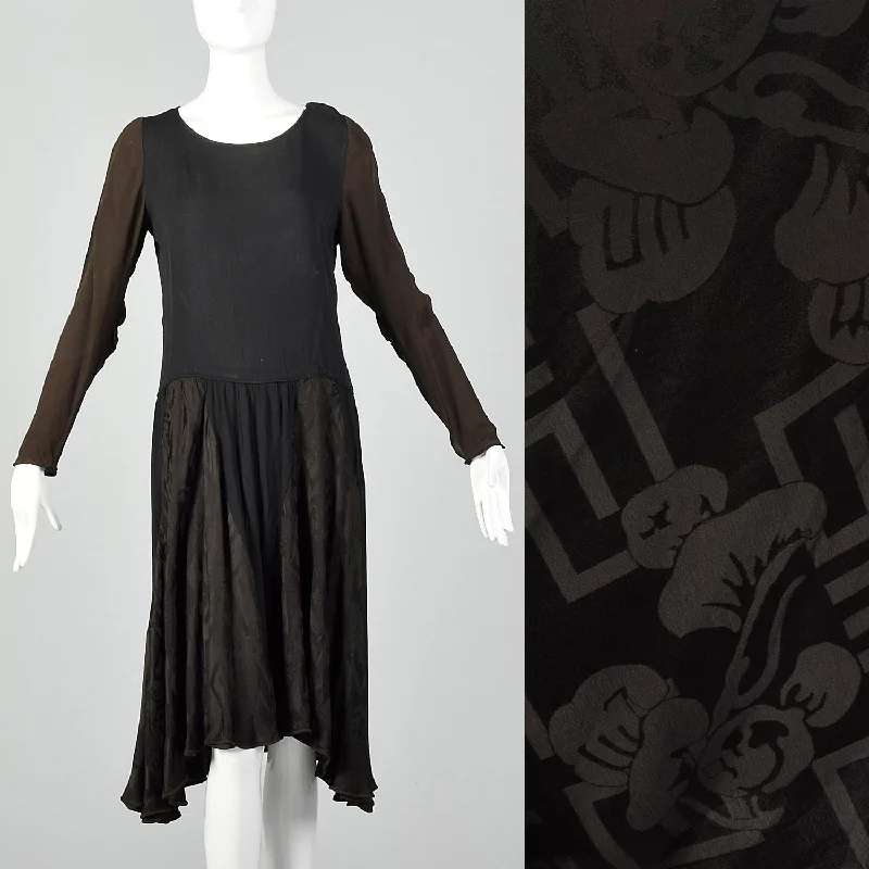 1920s XS Deco Day Dress Ruched unclassified dresses