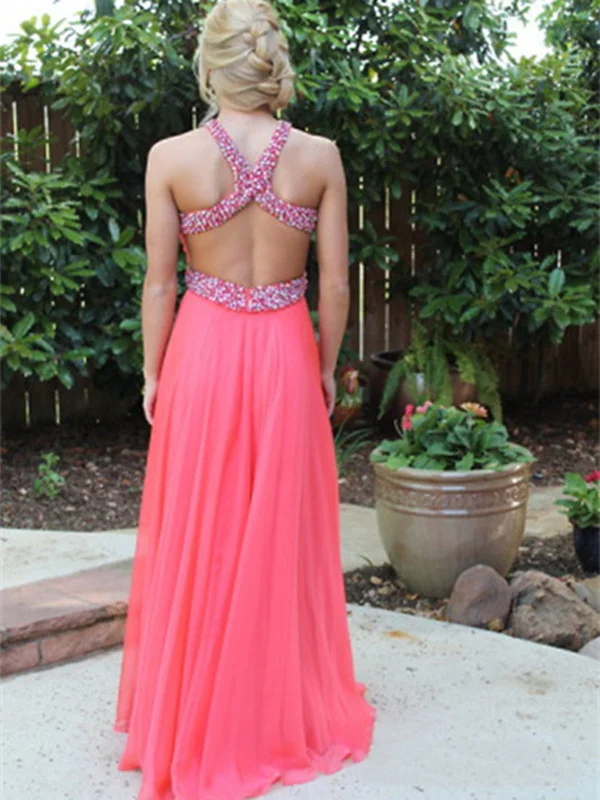 A Line Round Neckline Backless Prom Dresses 2015, Formal Dresses 2015, Evening Dresses 2015 Lace unclassified dresses