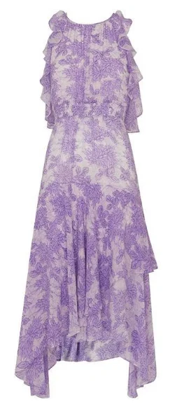 Anne Lilac Print Dress Cocktail floral dresses