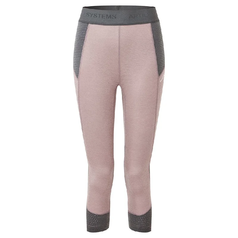 Goldhill 125 Zoned 3/4 Leggings - Twilight Mauve/Ash Monochrome unclassified dresses