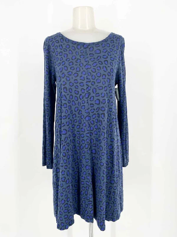 Boden Women's Blue Print Long Sleeve Animal Print Size 4 Dress Graduation floral dresses