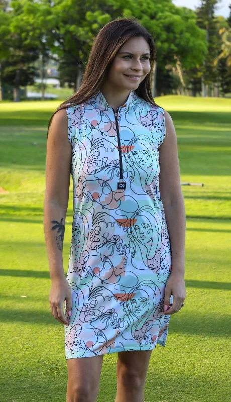 CA Funky Golf Dress | Artistic Faces Office unclassified dresses