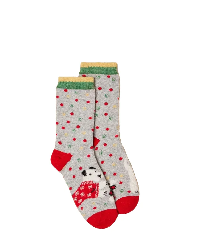 Christmas Dog Socks - Grey Multi Sexy unclassified dresses