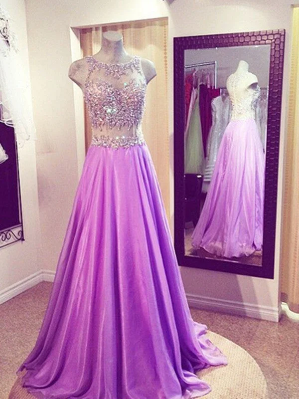 Custom Made A Line Round Neck 2 Pieces Floor Length Prom Dresses Velvet unclassified dresses