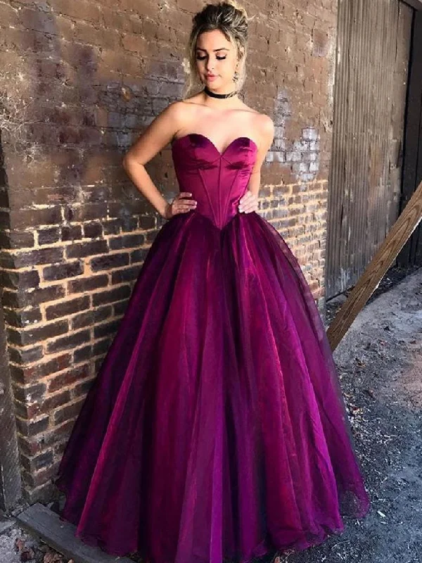 Custom Made Sweetheart Neck Purple/Red Prom Gown, Purple/Red Prom Dresses, Formal Dresses Chic unclassified dresses