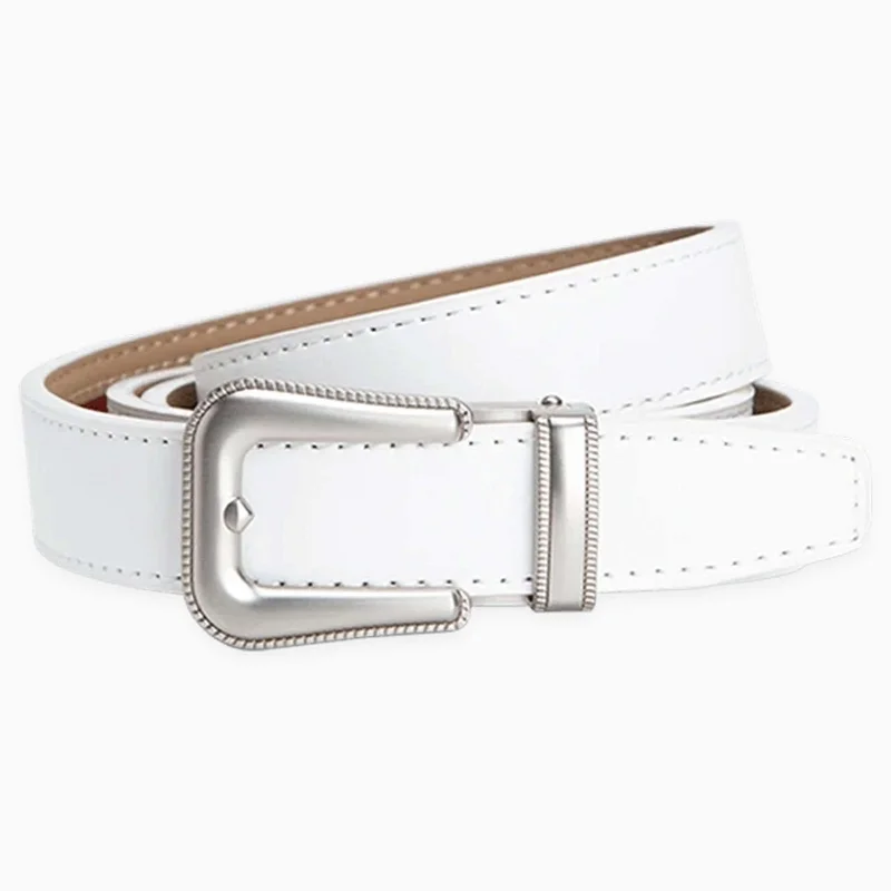 Dakota White Dress Ratchet Belt 1" Strap [25mm] Office unclassified dresses