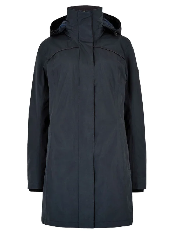 Beaufort Waterproof Coat - Navy Casual chic unclassified dresses