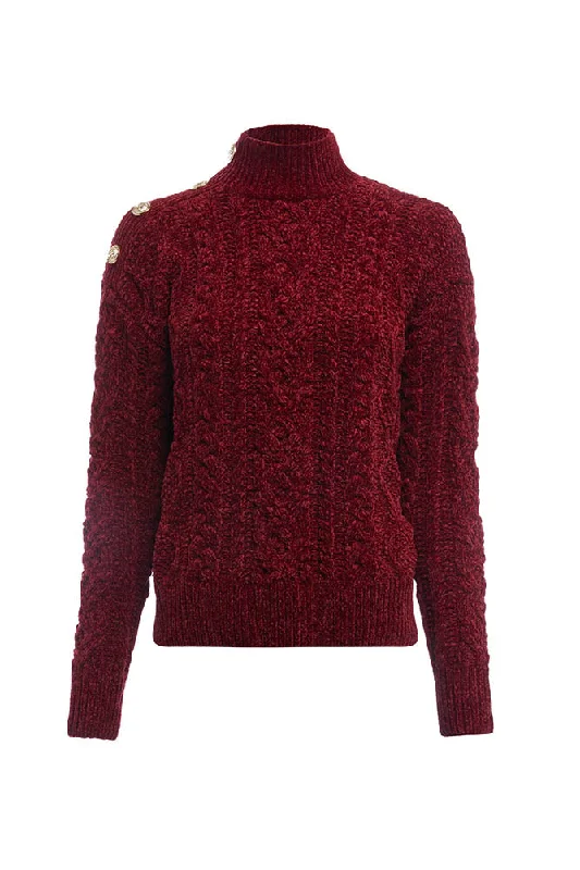 Brompton Cable Knit - Winter Berry Women's unclassified dresses