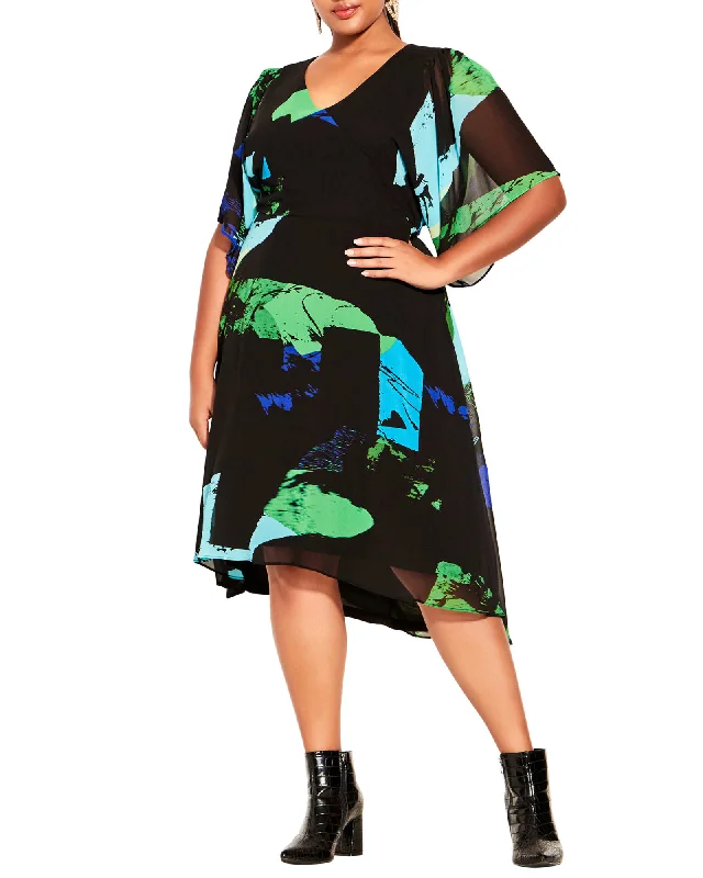 Ingrid Dress | Black / Kelly Green Boho unclassified dresses