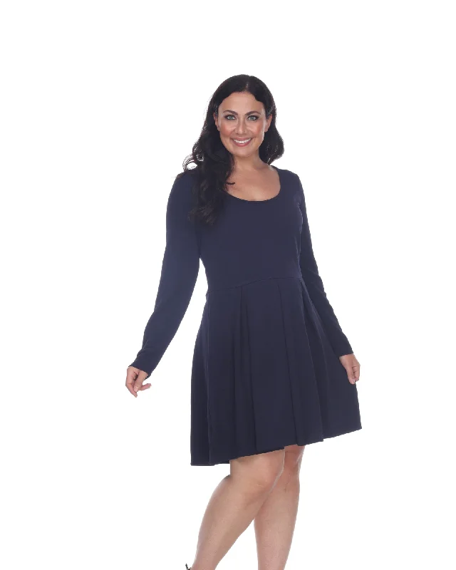 Jenara Dress | Navy Ruffled unclassified dresses