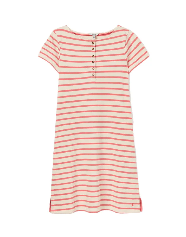 Kea Dress - Coral Stripe Casual chic unclassified dresses