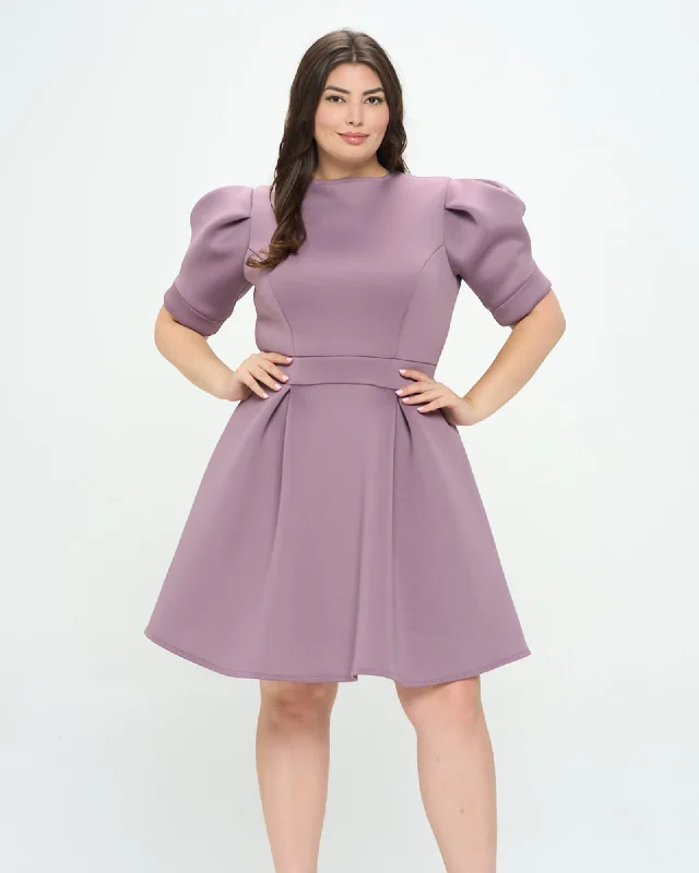 Lindsey Flare Dress | Dusty Plum Designer unclassified dresses