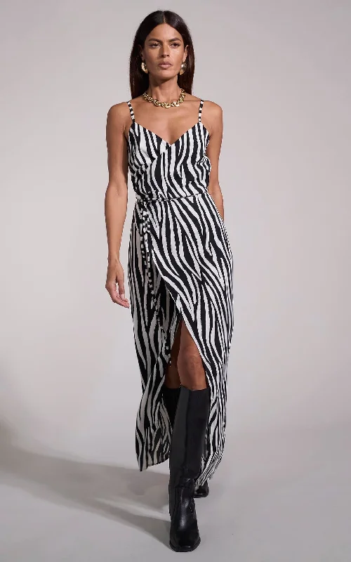 Mariah Dress In Monochrome Zebra Anniversary unclassified dresses