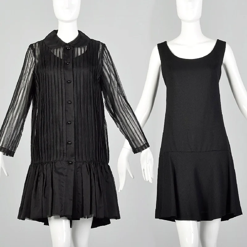 Medium 1960s Black Dress Set Party unclassified dresses