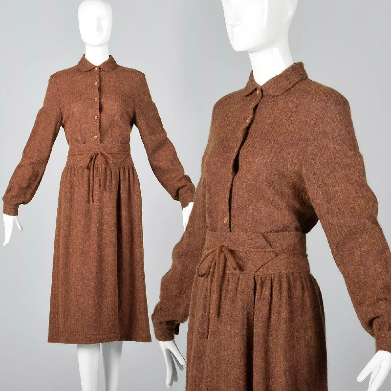 Medium Missoni 1970s Brown Wool Separates Set Embroidered unclassified dresses