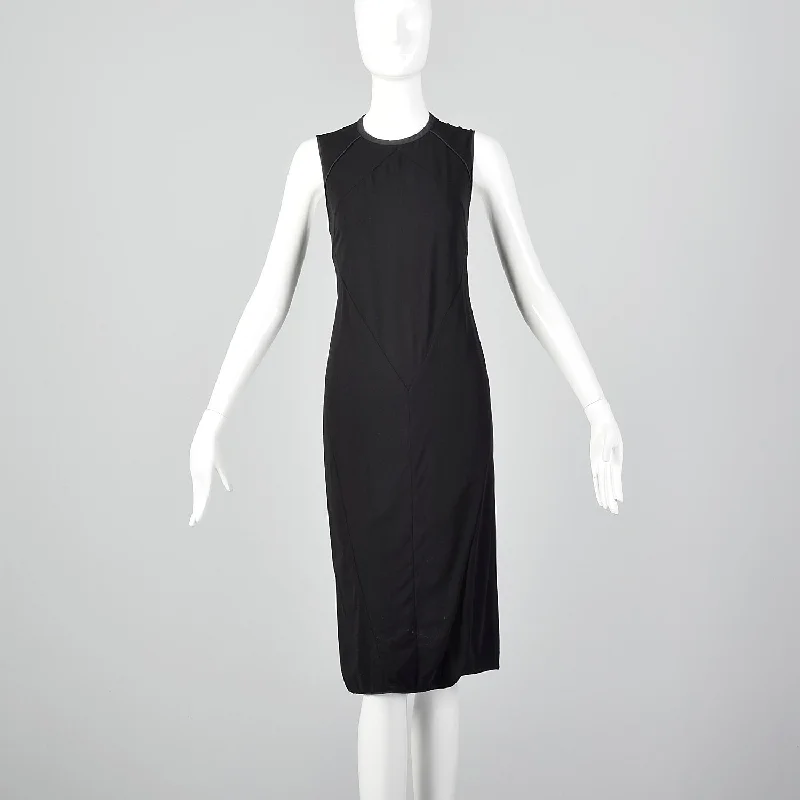 Narciso Rodriguez Black Keyhole Back Sheath Dress Beaded unclassified dresses