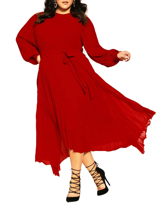 Natalie Dress | Crimson Ruffled unclassified dresses