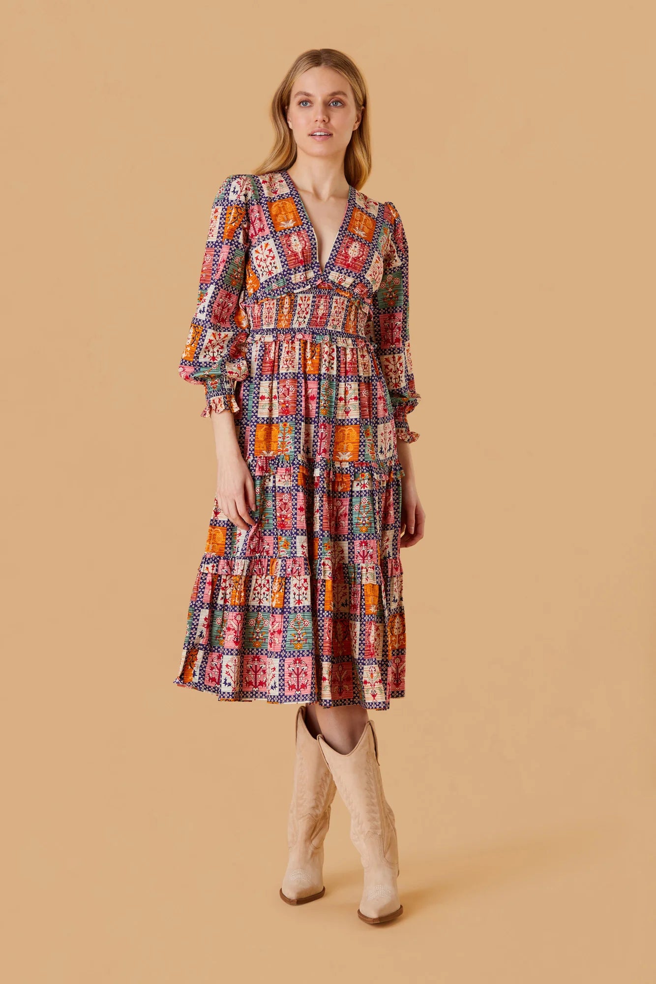 Sloan Dress (Garvest Grid) Vintage unclassified dresses