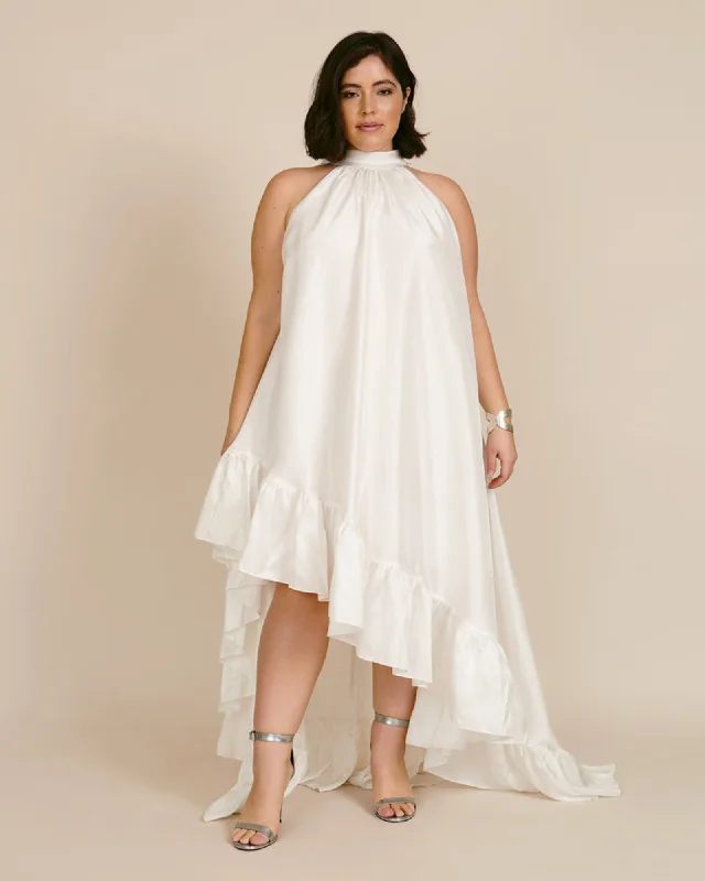 Plath Dress | White One-shoulder unclassified dresses