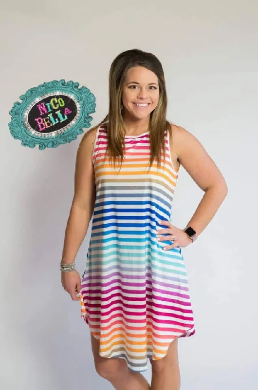 Rainbow Ombre Dress Lightweight unclassified dresses