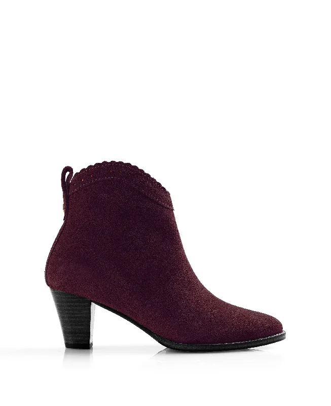 Regina Ankle Boot - Plum Halter unclassified dresses