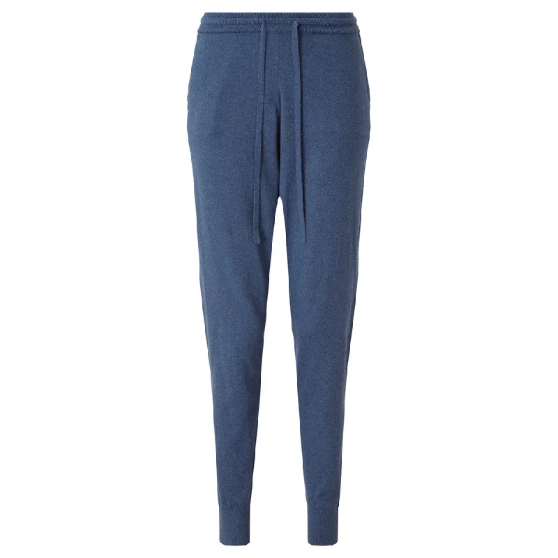 Fowey Knitted Leisure Trouser - French Navy Velvet unclassified dresses