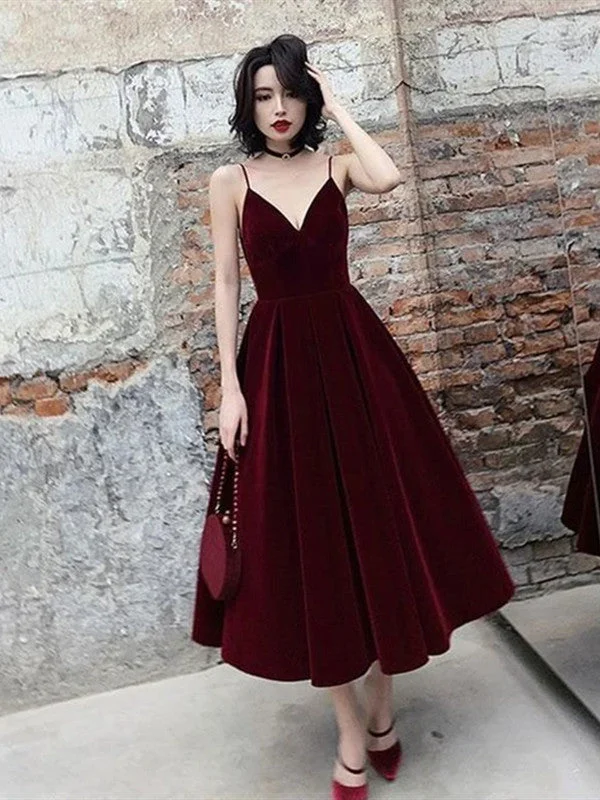 Simple 2020 Bridesmaid Dresses, A-line Bridesmaid Dresses, Affordable Prom Dresses Velvet unclassified dresses