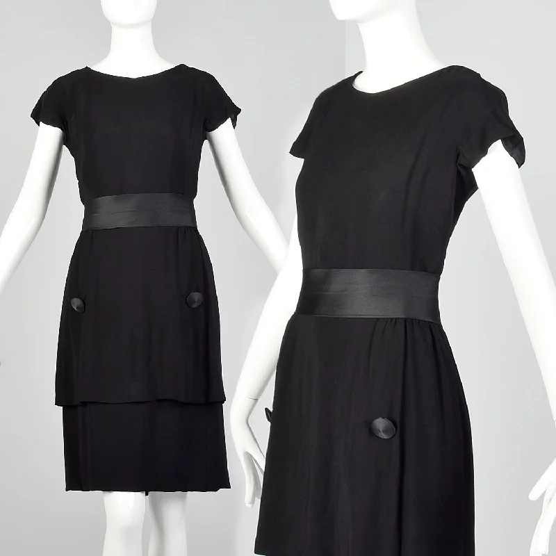 Small 1960s Harvey Berin by Karen Stark Little Black Dress Formal unclassified dresses