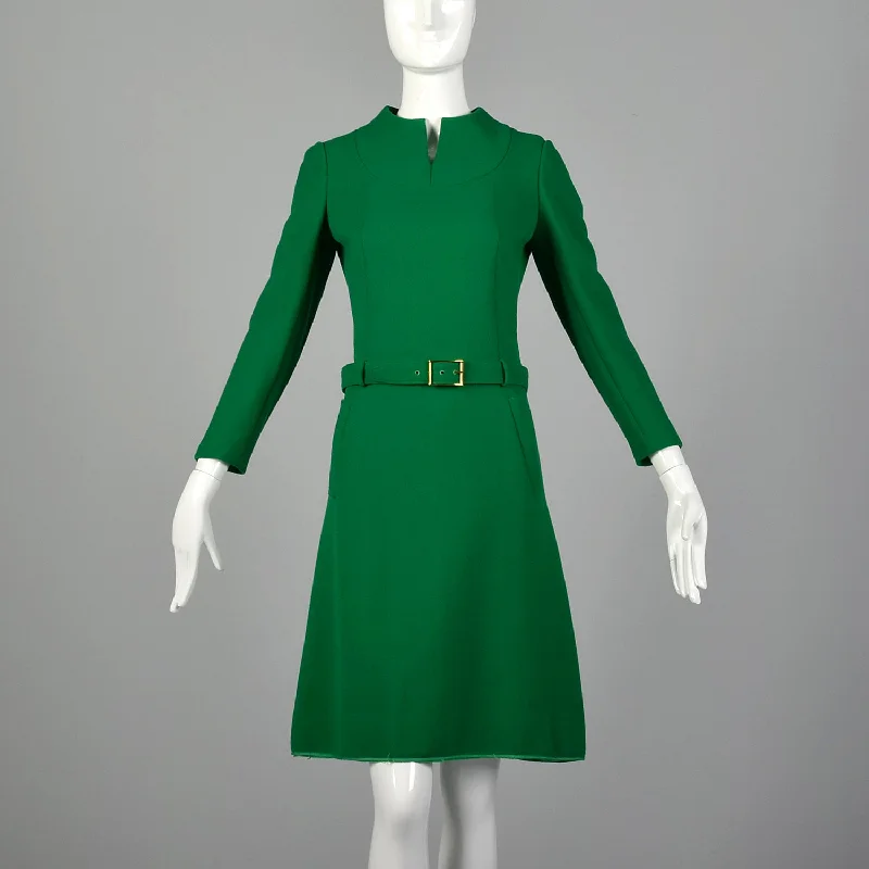 Small Adele Simpson 1960s Kelly Green Dress Bodycon unclassified dresses