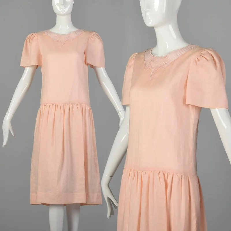 Small Albert Nipon 1980s Linen Dress Summer unclassified dresses