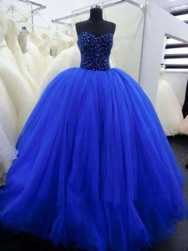 Sweetheart Neck Royal Blue Prom Gown, Royal Blue Prom Dresses, Formal Dresses Gothic unclassified dresses