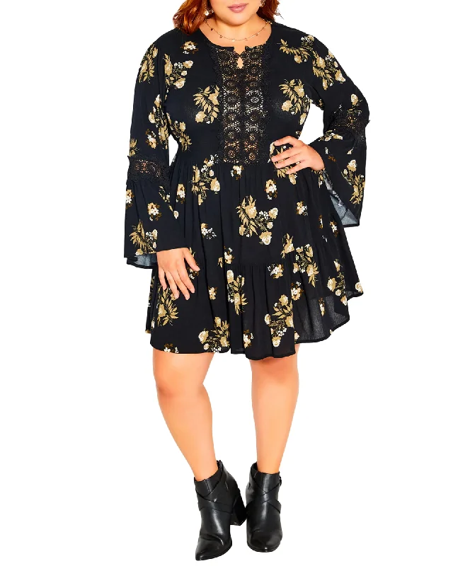 Vivian Free Soul Dress | Black / Gold High-low unclassified dresses