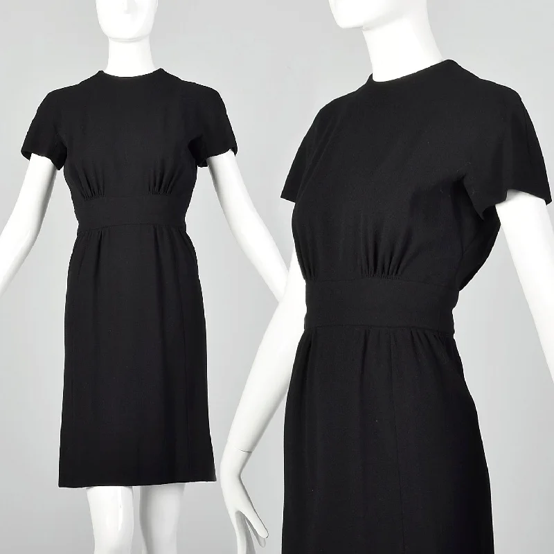 XXS 1960s Little Black Dress Earthy tone unclassified dresses