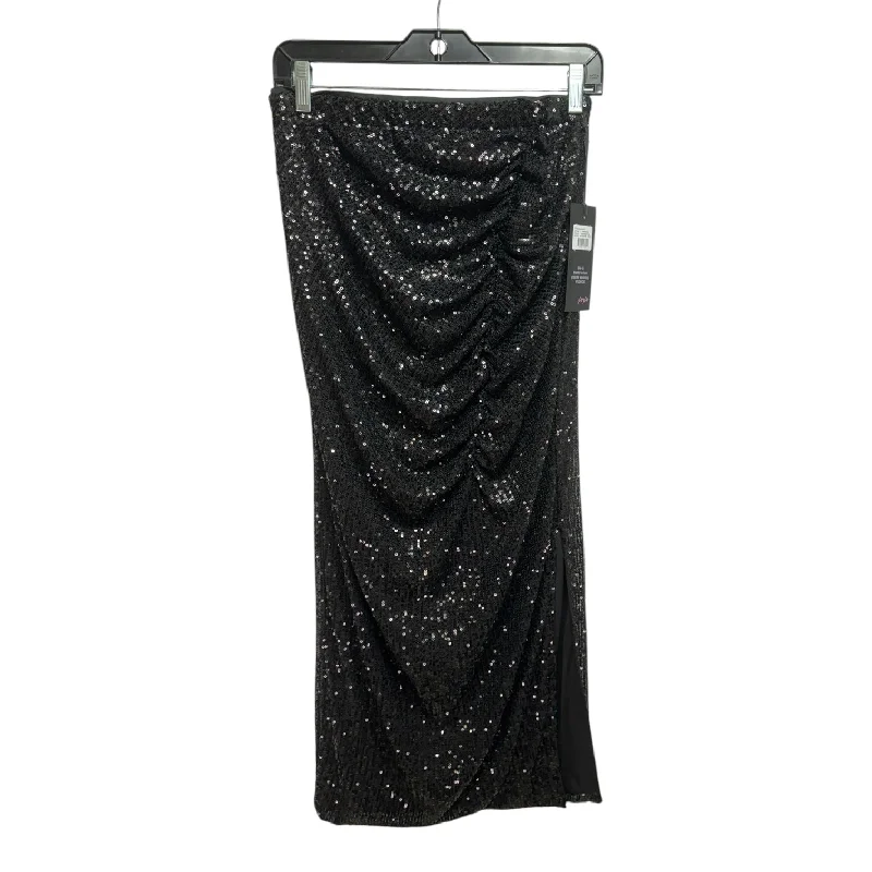 Sequin Ruched Skirt Maxi By Wildfox In Black, Size: M Colorful Maxi Skirt