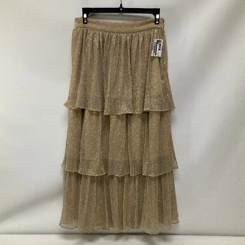 Skirt Maxi By A Loves A In Gold, Size: S Comfortable Maxi Look