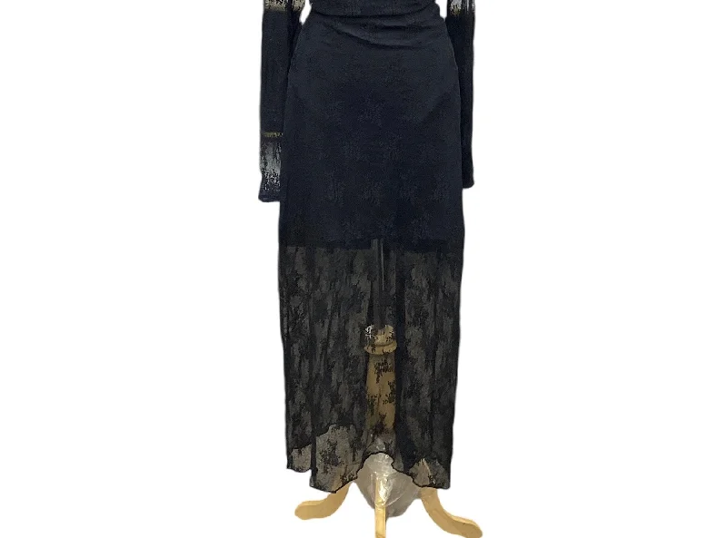 Skirt Maxi By Abercrombie And Fitch In Black, Size: Xl Cozy Maxi Skirt