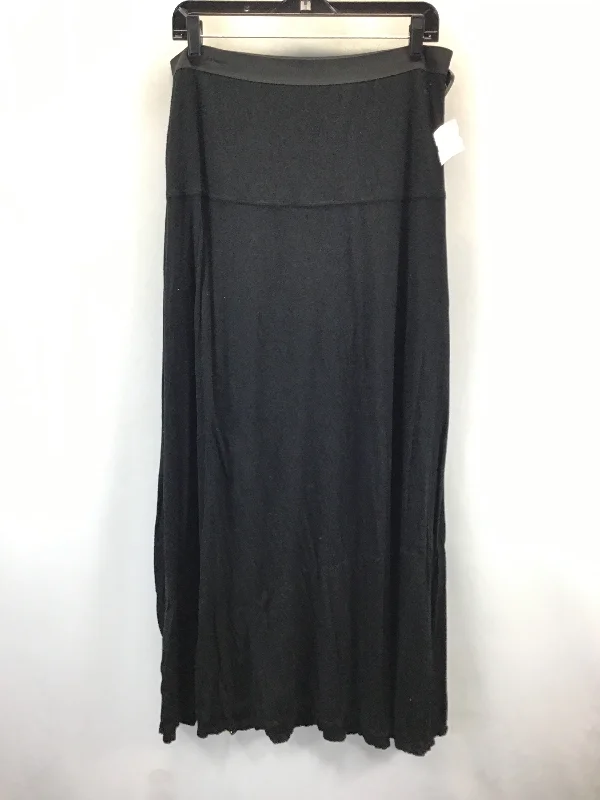 Skirt Maxi By Bcbgmaxazria In Black, Size: L Ruffle Long Maxi