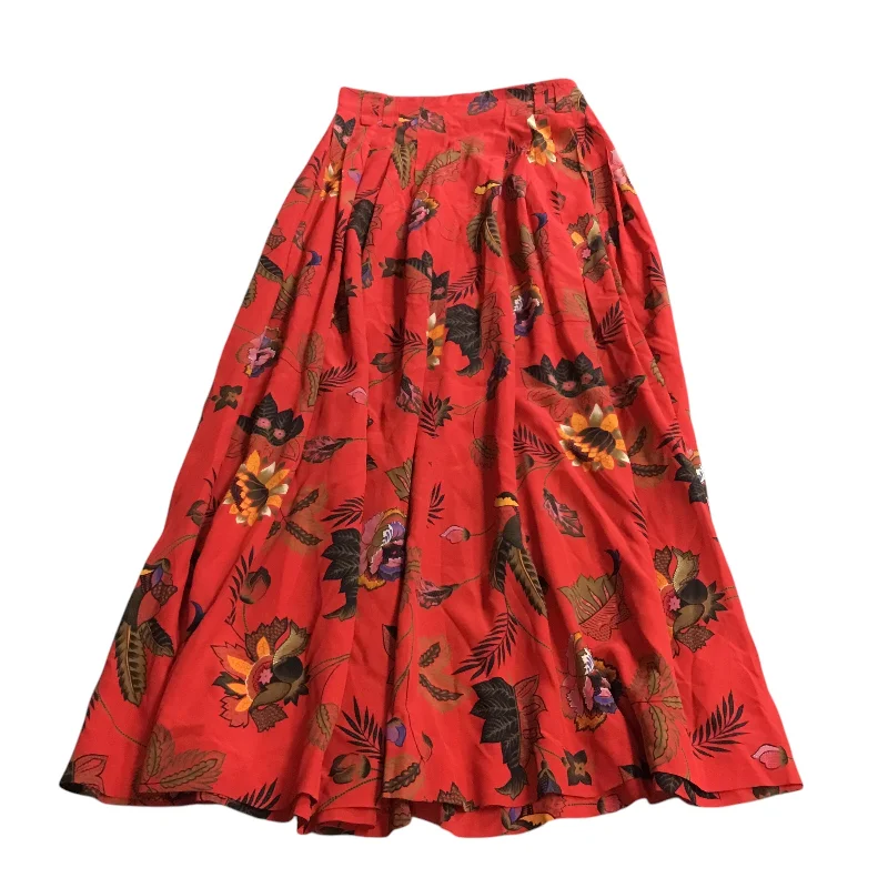 Skirt Maxi By Ellen Tracy In Red, Size: 4 Elegant Maxi Skirt